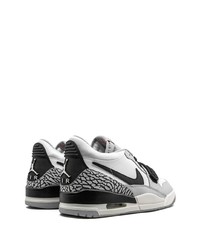 graue Leder niedrige Sneakers von Jordan