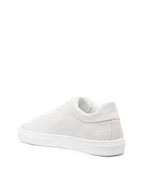 graue Leder niedrige Sneakers von Moschino