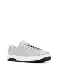 graue Leder niedrige Sneakers von Car Shoe