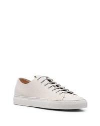 graue Leder niedrige Sneakers von Buttero