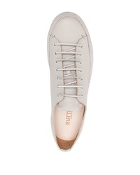 graue Leder niedrige Sneakers von Buttero