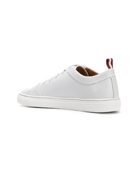 graue Leder niedrige Sneakers von Bally