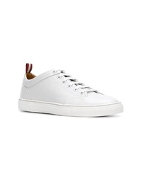 graue Leder niedrige Sneakers von Bally