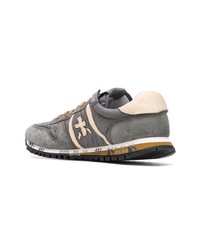 graue Leder niedrige Sneakers von Premiata