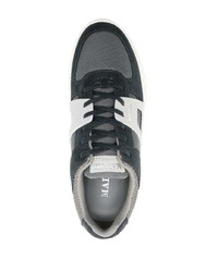 graue Leder niedrige Sneakers von Mallet