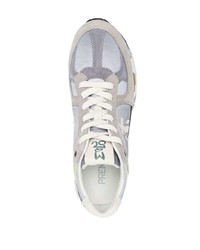 graue Leder niedrige Sneakers von Premiata