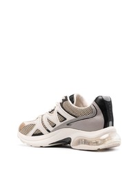 graue Leder niedrige Sneakers von Michael Kors Collection