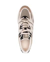 graue Leder niedrige Sneakers von Michael Kors Collection