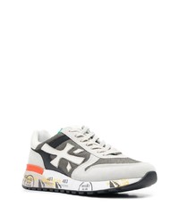 graue Leder niedrige Sneakers von Premiata