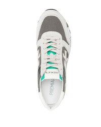 graue Leder niedrige Sneakers von Premiata