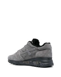 graue Leder niedrige Sneakers von Premiata