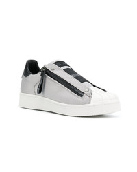 graue Leder niedrige Sneakers von MOA - Master of Arts