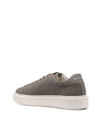 graue Leder niedrige Sneakers von Karl Lagerfeld