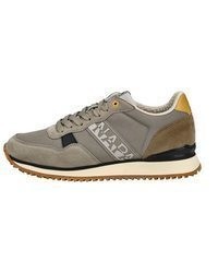 graue Leder niedrige Sneakers von Napapijri