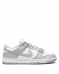 graue Leder niedrige Sneakers von Nike