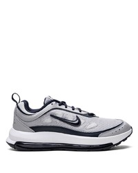 graue Leder niedrige Sneakers von Nike