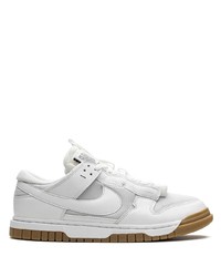 graue Leder niedrige Sneakers von Nike