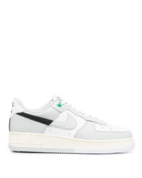 graue Leder niedrige Sneakers von Nike