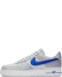 graue Leder niedrige Sneakers von Nike Sportswear