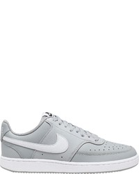 graue Leder niedrige Sneakers von Nike Sportswear