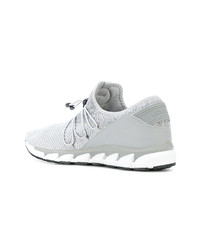 graue Leder niedrige Sneakers von Plein Sport