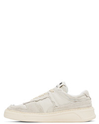 graue Leder niedrige Sneakers von MSGM