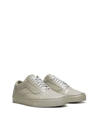 graue Leder niedrige Sneakers von Vans