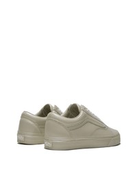 graue Leder niedrige Sneakers von Vans