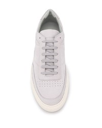 graue Leder niedrige Sneakers von Common Projects