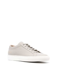 graue Leder niedrige Sneakers von Common Projects