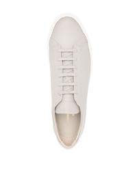 graue Leder niedrige Sneakers von Common Projects