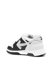 graue Leder niedrige Sneakers von Off-White