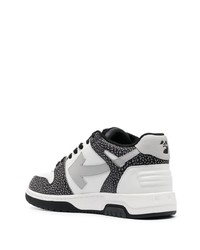 graue Leder niedrige Sneakers von Off-White