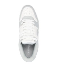 graue Leder niedrige Sneakers von Off-White