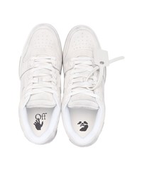 graue Leder niedrige Sneakers von Off-White