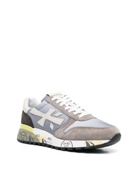 graue Leder niedrige Sneakers von Premiata