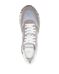 graue Leder niedrige Sneakers von Premiata