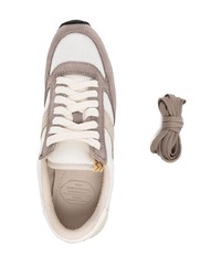 graue Leder niedrige Sneakers von VISVIM