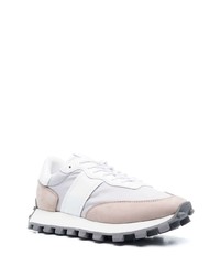 graue Leder niedrige Sneakers von Tod's