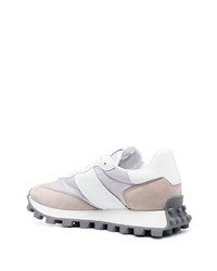 graue Leder niedrige Sneakers von Tod's