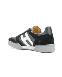 graue Leder niedrige Sneakers von Hogan