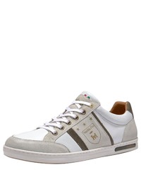 graue Leder niedrige Sneakers von Pantofola D'oro