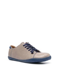 graue Leder niedrige Sneakers von Camper