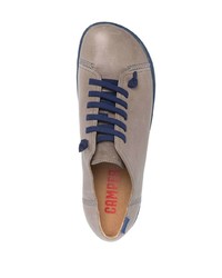 graue Leder niedrige Sneakers von Camper