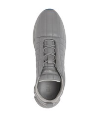 graue Leder niedrige Sneakers von Burberry