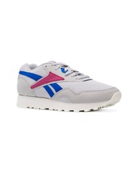 graue Leder niedrige Sneakers von Reebok