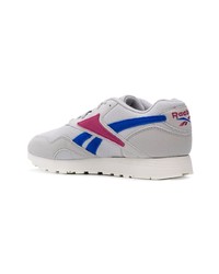 graue Leder niedrige Sneakers von Reebok