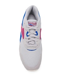 graue Leder niedrige Sneakers von Reebok