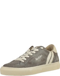 graue Leder niedrige Sneakers von Replay