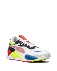 graue Leder niedrige Sneakers von Puma